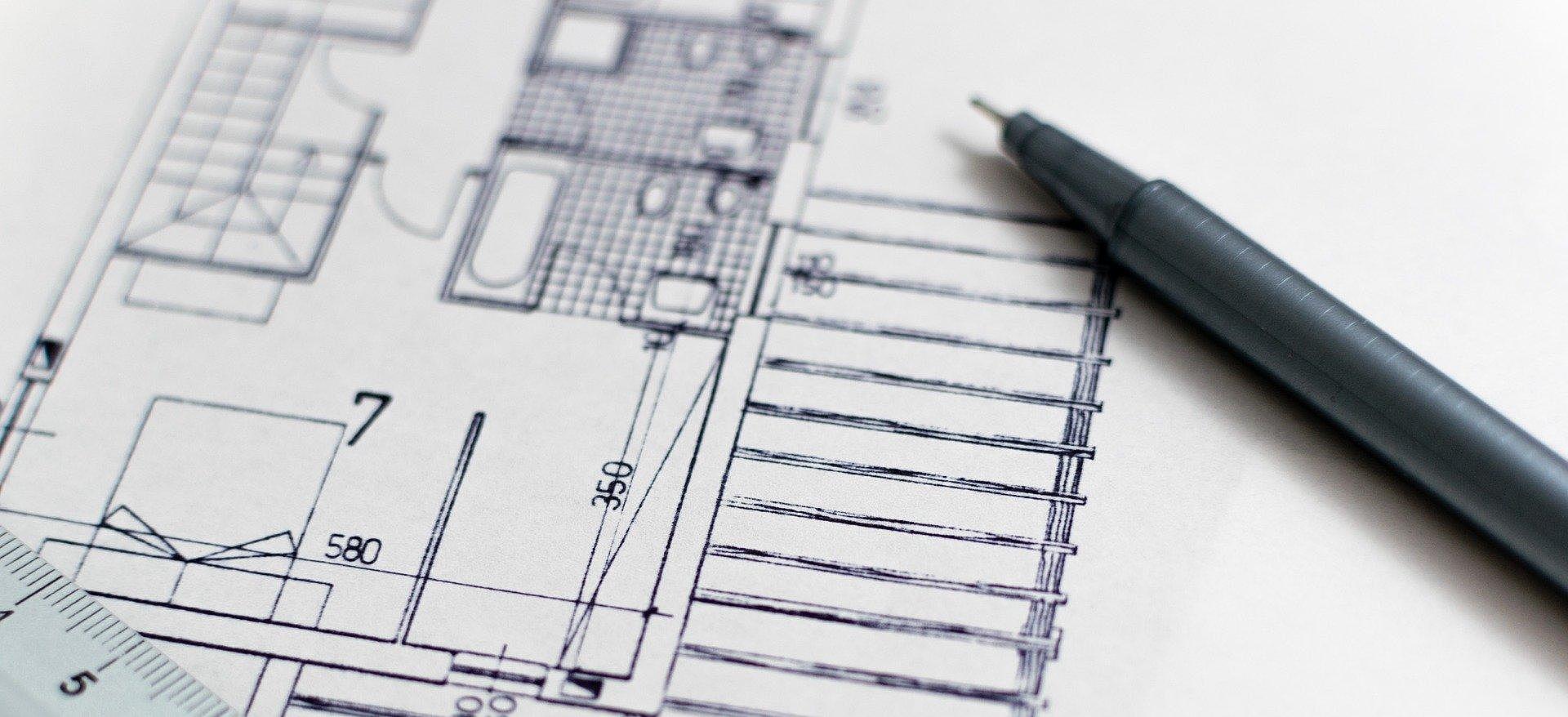 Symbolbild Bauplan